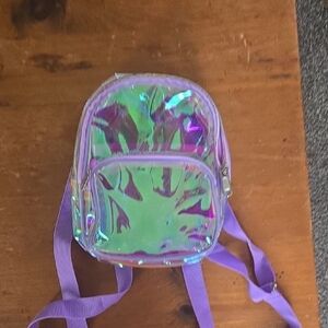 Iridescent Purple Kids Mini Backpack